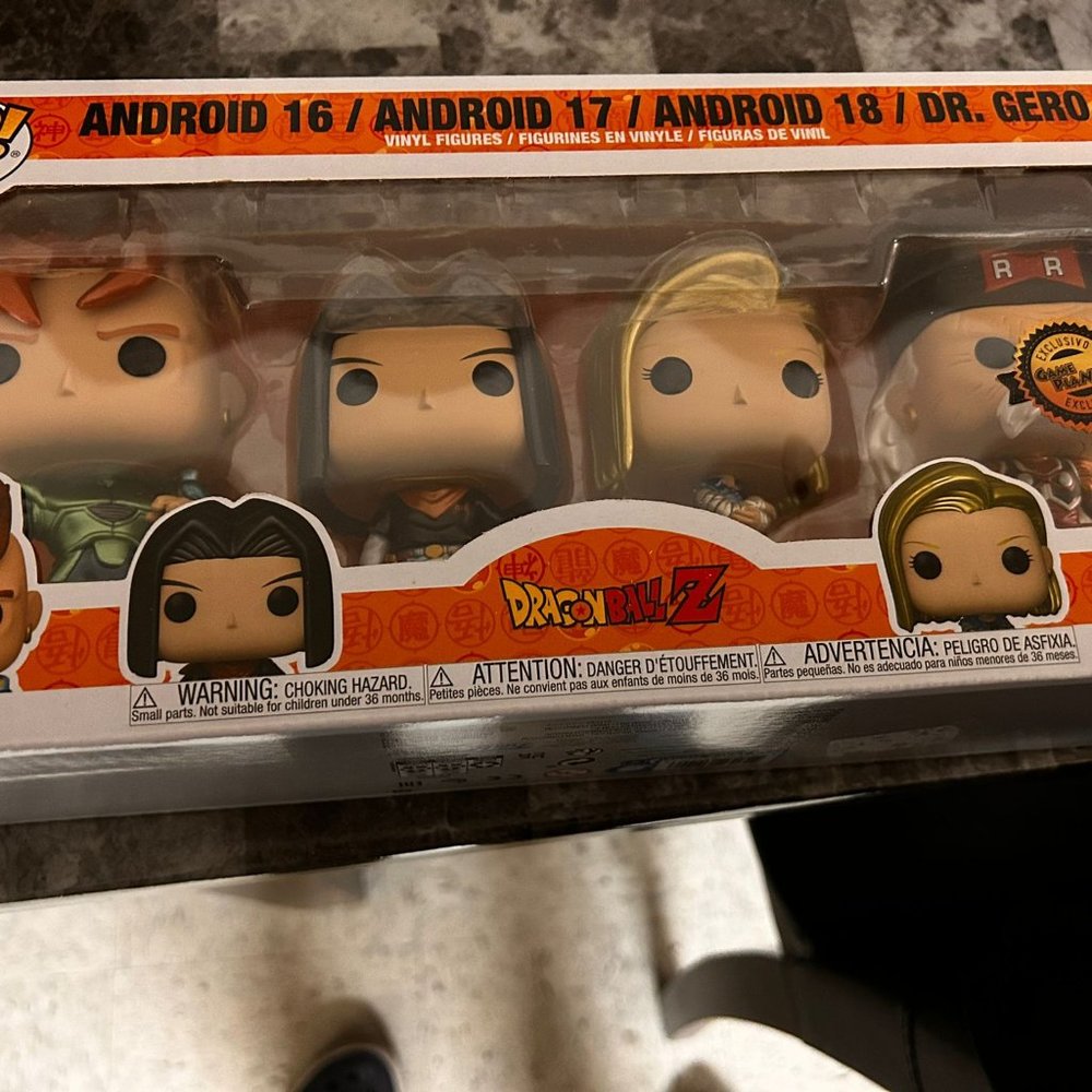 Funko pop! DBZ - Android 16 / 17 / 18 / Dr Gero (Metallic) *SE